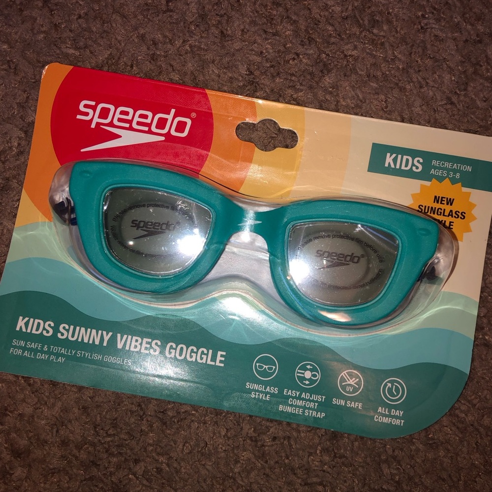 Speedo Kids Sunny Vibes Sunglass Style Goggles, New